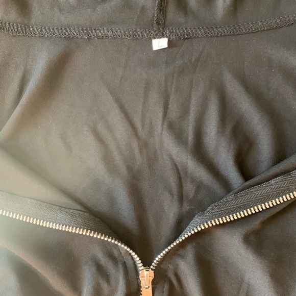 Striped Side Zip Front Hooded bodysuit - Picture 4 of 8